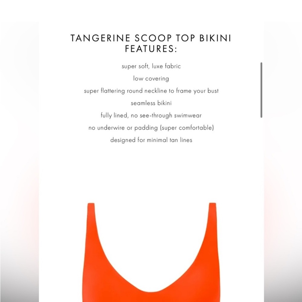NWT Ark Swimwear Orange/Tangerine Bikini Top & Bottom M - Picture 10 of 11